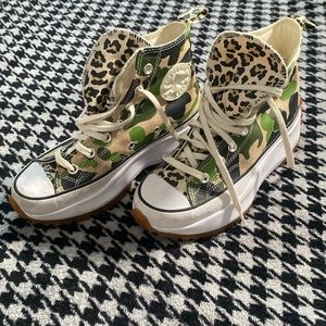Camo hightop converse